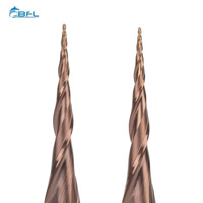 BFL Tungsten Carbide Taper Ball Nose Cutters With High Precision