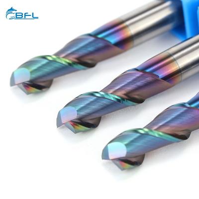 BFL Solid Carbide 2 Flute End Mill Foe Aluminum With Color Coating